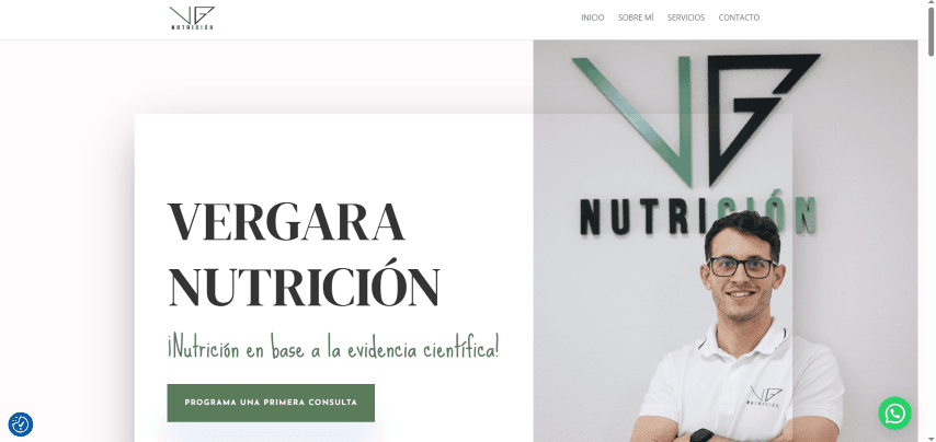 Captura del proyecto Nutricionista — La Vera