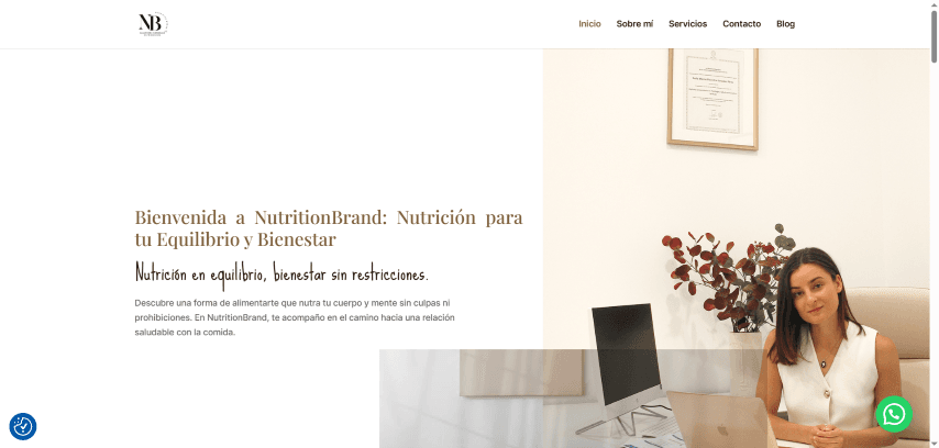 Captura del proyecto Nutricionista — Nutritionband