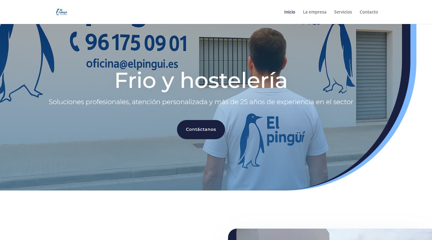 Web actual de El Pingüí, tras el rediseño de Marketing Viral Plus
