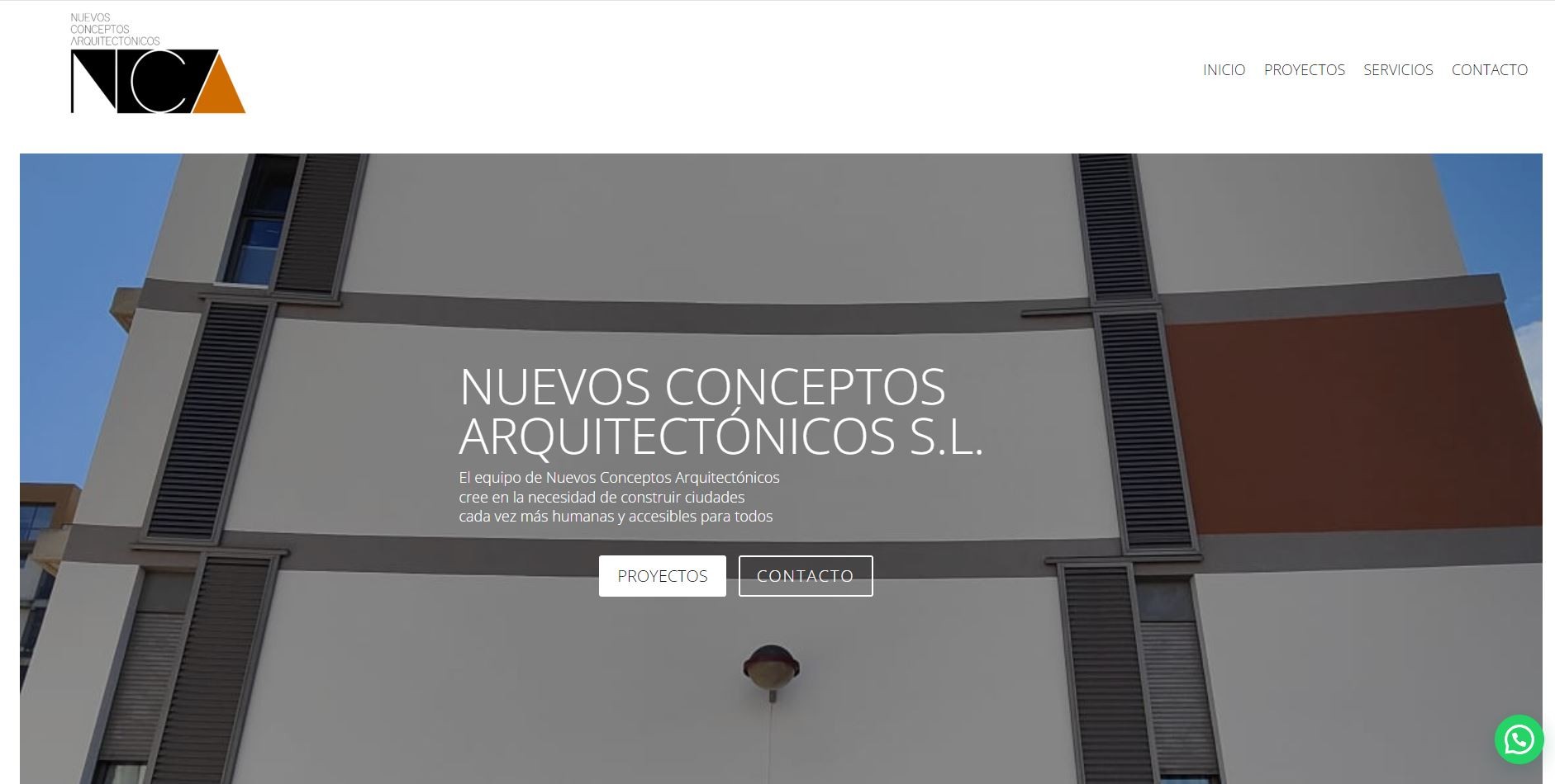Captura del proyecto Nca