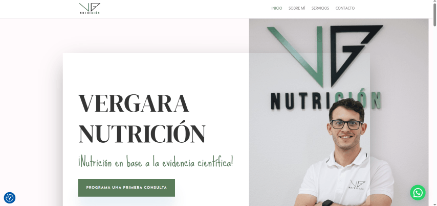 Captura del proyecto Nutricionista — La Vera