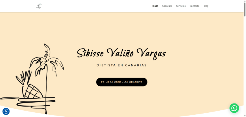 Captura del proyecto Nutricionista — Sibisse Valino Vargas