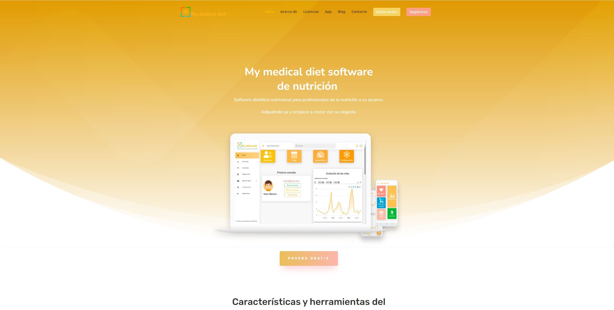 My Medical Diet — plataforma de salud a medida