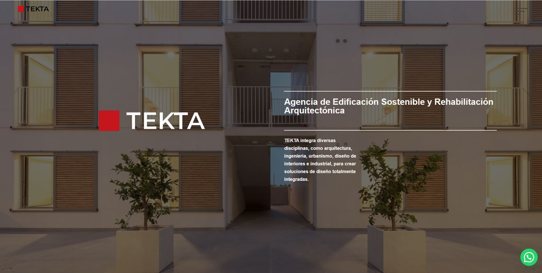 Captura del proyecto Tekta