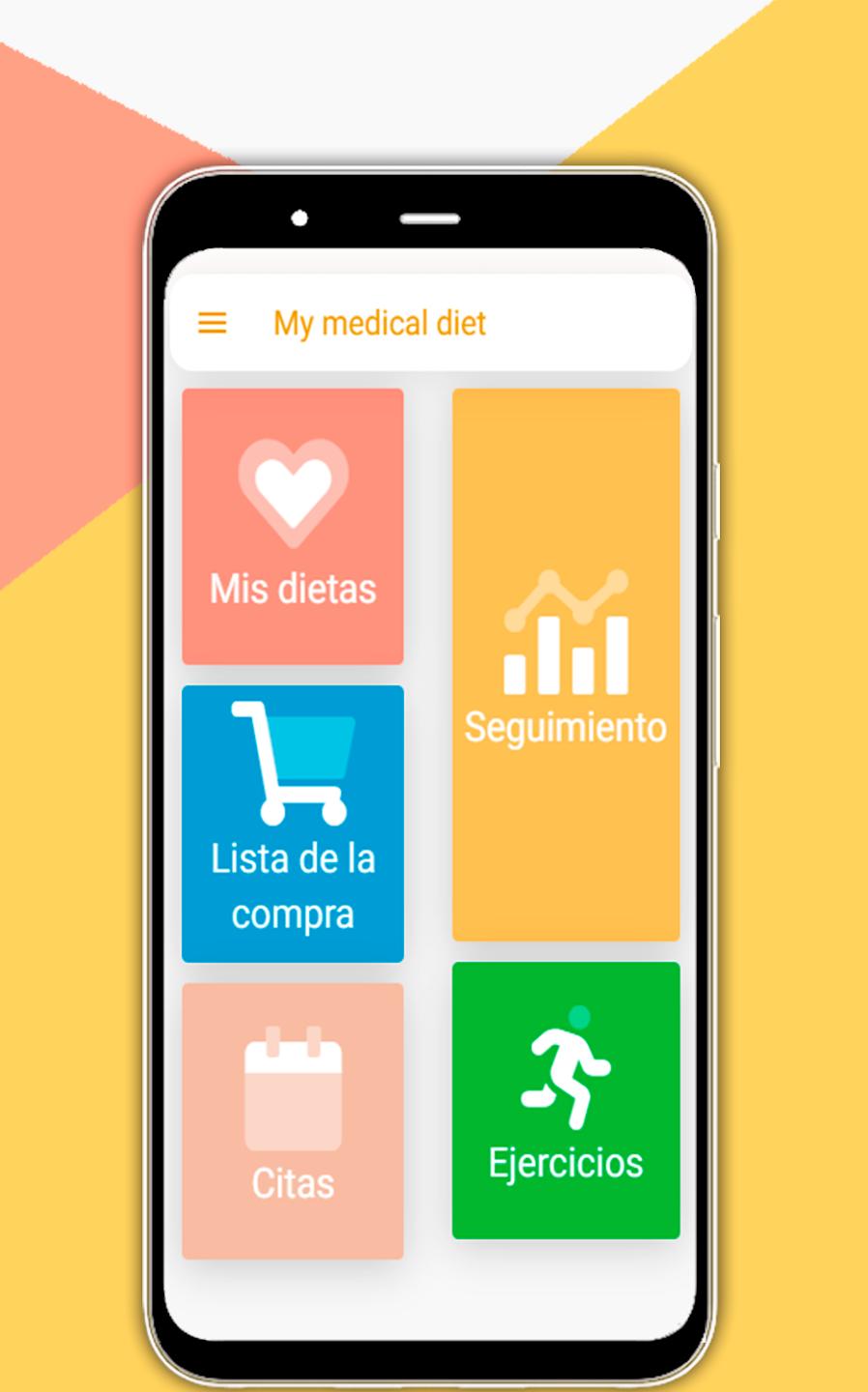 App móvil de My Medical Diet para pacientes