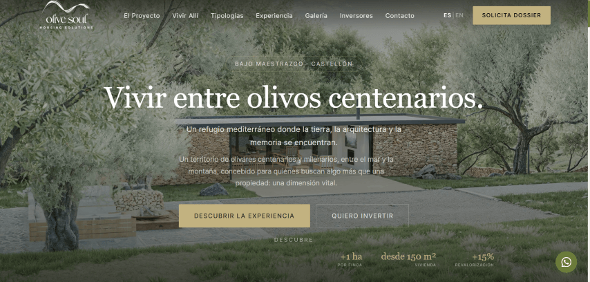 Captura del proyecto OLIVESOUL